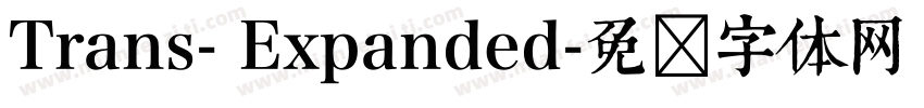 Trans- Expanded字体转换